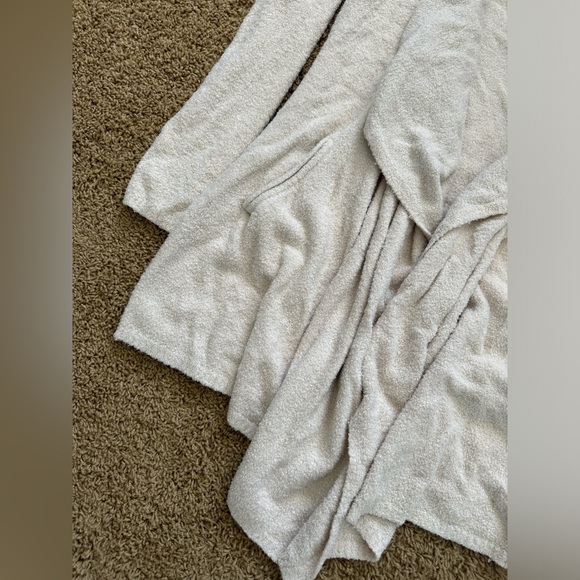 Barefoot Dreams CozyChic Lite Cream Beige Cardigan S/M - Picture 3 of 5